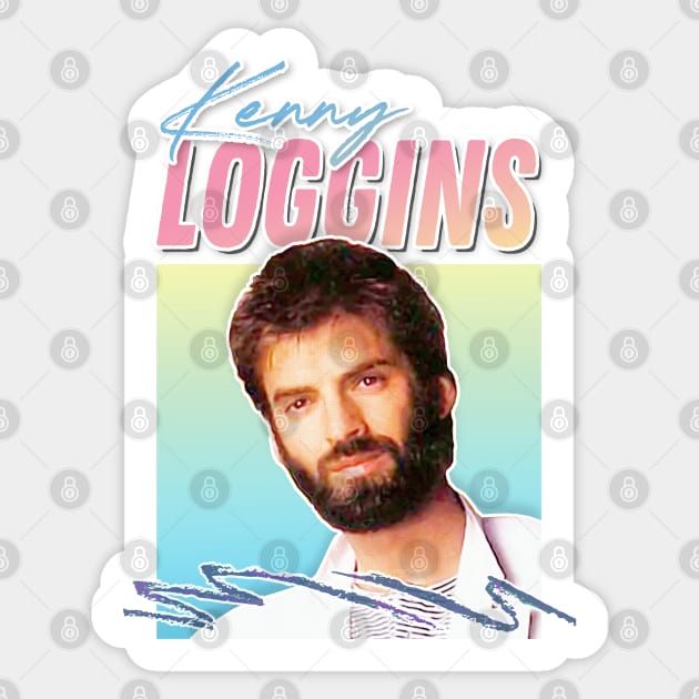 Kenny Loggins / 80s Retro Aesthetic Fan Art Design Sticker by DankFutura